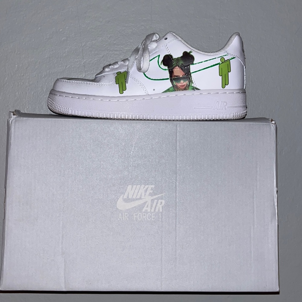 Custom Billie Eilish Air Force 1’s